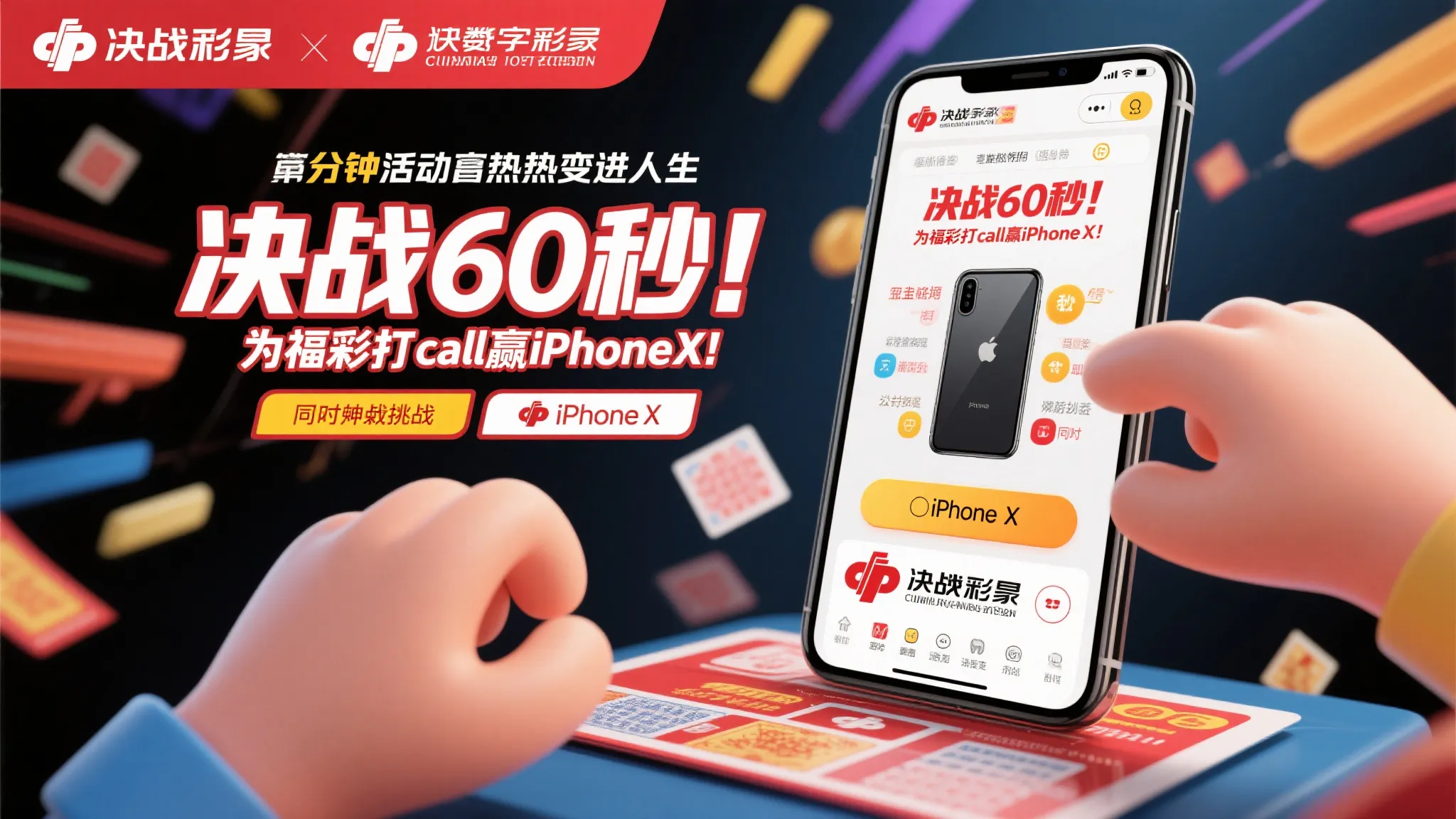 争分夺秒！为福彩助力赢取iPhoneX！