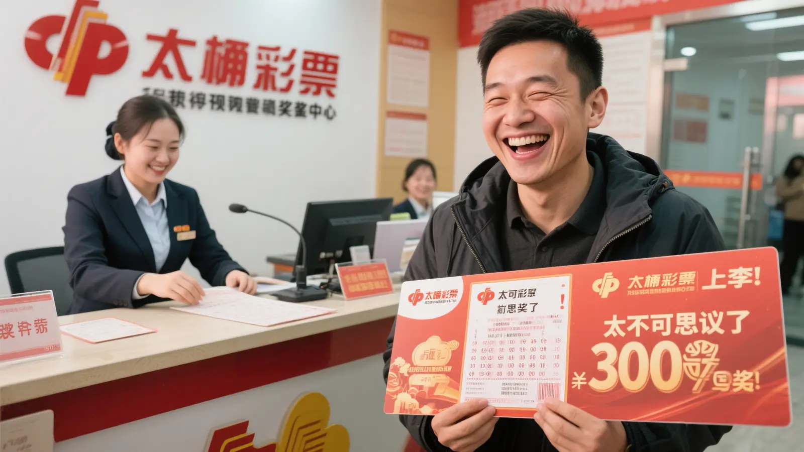 男子购物意外中奖2760万激动失眠 兑奖时笑容满面