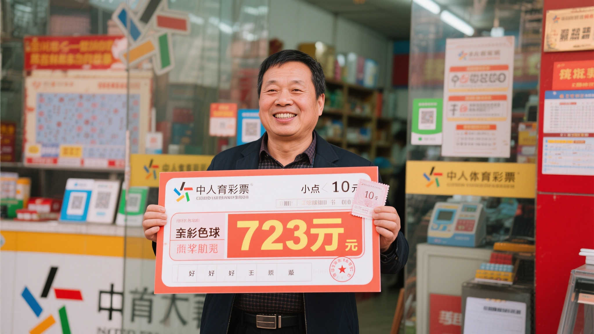 好心人10元机选喜中双色球723万：善有善报